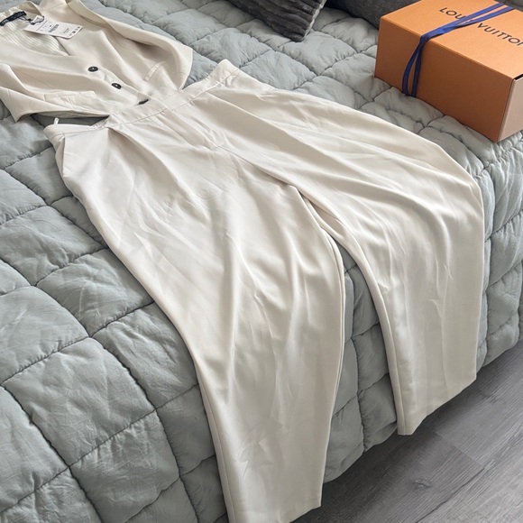 Zara Cream Sleeveless Jumpsuit - Picture 3 of 4